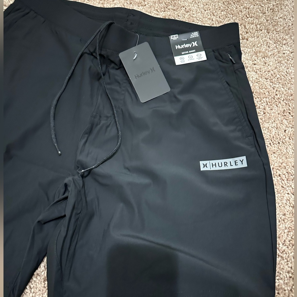 NWT/PACKAGED Hurley Black Shorts (SIZES: Small & Medium) - Picture 5 of 15